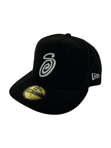 STUSSY×NEW ERA キャップ 黒