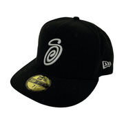 STUSSY×NEW ERA キャップ 黒