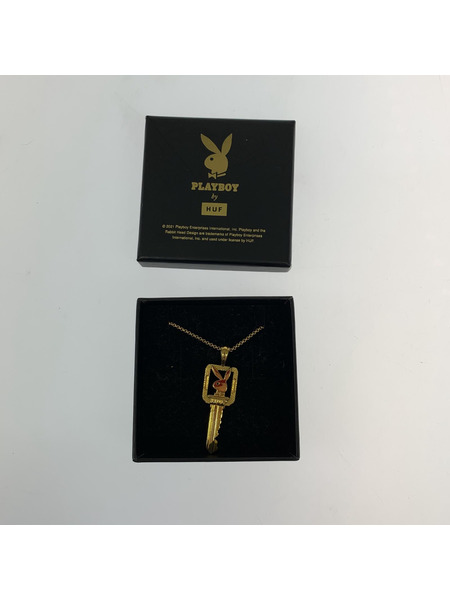 PLAYBOY ネックレス HUF キーネックレス　ゴールド[値下]