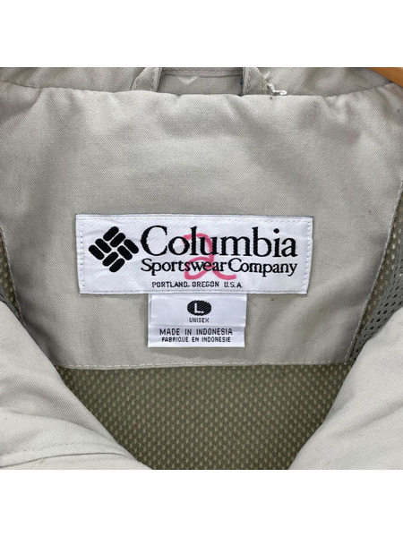 Columbia ジャケット GRT PACKABLE 2WAY フィッシングジャケット(L) ベージュ