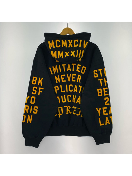 Supreme パーカー 23ss Team Flocked Hooded Sweatshirt M