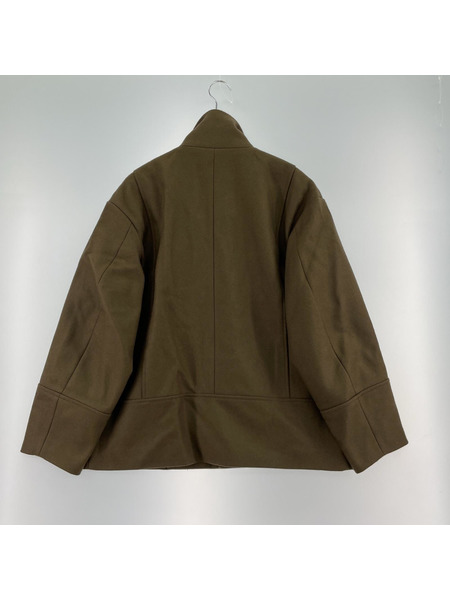 UNITED TOKYO/スーパー110Sダブルメルトンスタンドブルゾン/2/茶