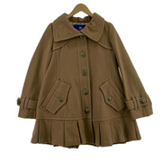 BURBERRY BLUE LABEL ジャケット フレアコート ウール 38 ベージュ
