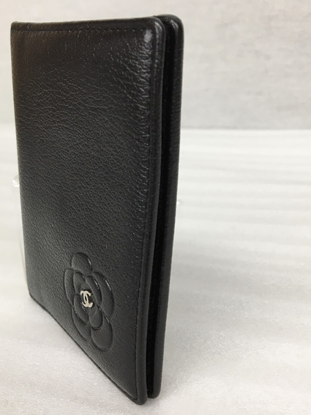 CHANEL　カードケース カメリア カードケース 黒