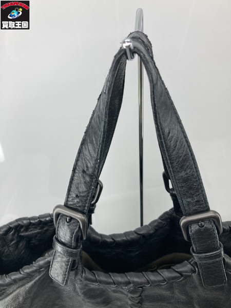Bottega Veneta/レザーハンドバッグ/BLK