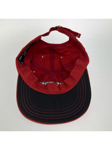 POLO RALPH LAUREN キャップ polo sport/USA製/RED