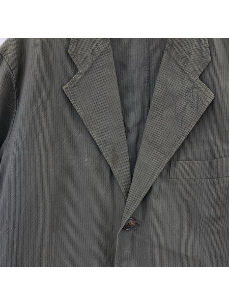 ISSEY MIYAKE ストライプ 2Bジャケット 2 グレー
