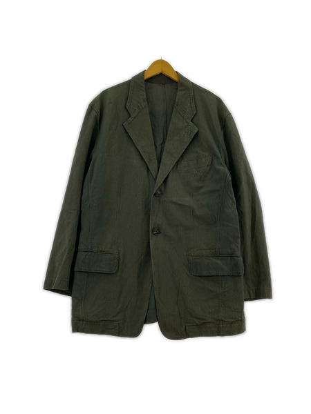ISSEY MIYAKE ストライプ 2Bジャケット 2 グレー