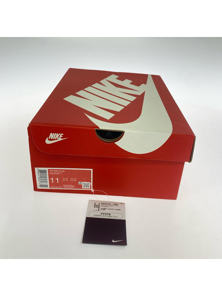 NIKE スニーカー AIR MAX PLUS BLACK 黒 (29.0cm)
