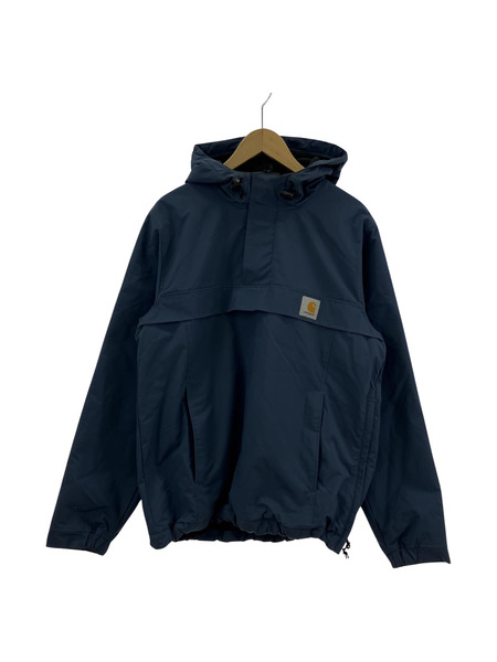 Carhartt　裏フリースアノラックナイロンジャケット 青