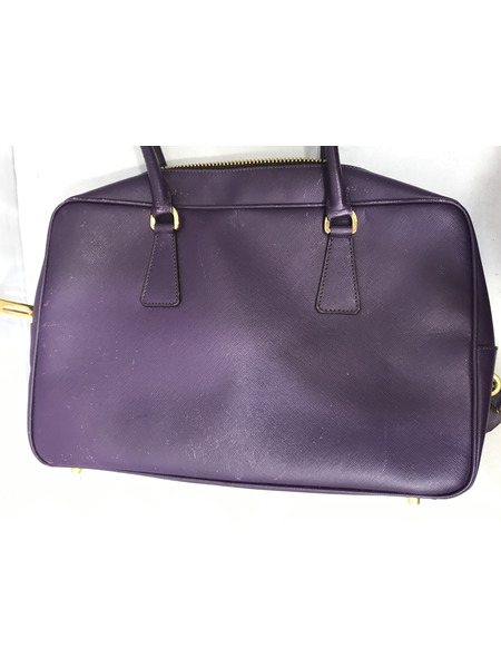 トートバッグ PRADA サフィアーノ ミニボストン 紫