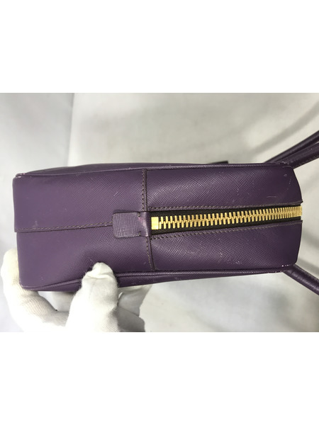 トートバッグ PRADA サフィアーノ ミニボストン 紫