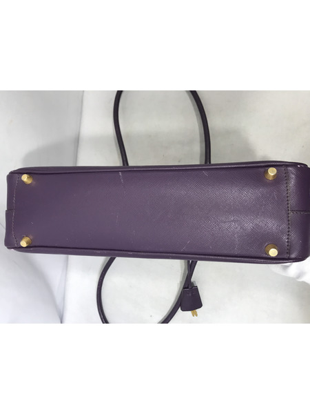 トートバッグ PRADA サフィアーノ ミニボストン 紫