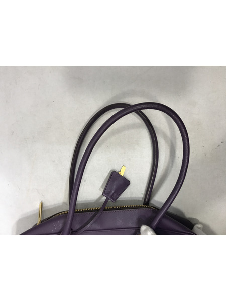 トートバッグ PRADA サフィアーノ ミニボストン 紫