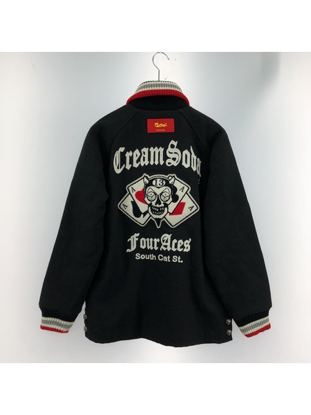 cream soda  スタジャン ドクロボタン(M)