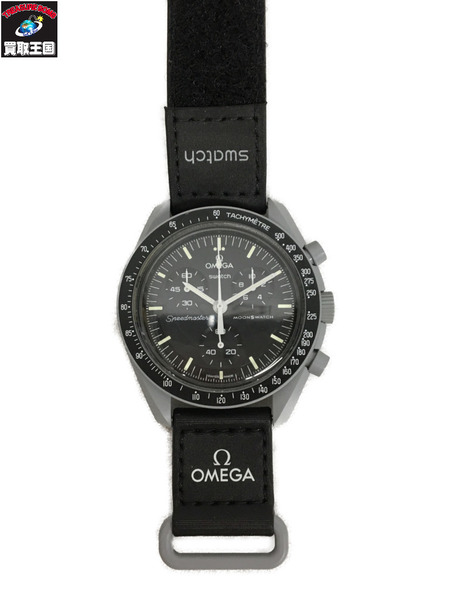 メンズQZ OMEGA×Swatch/ミッショントゥーザムーン/S033M100