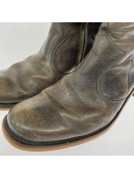 alfredoBANNISTER ブーツ サイドジップブーツ (43) 茶