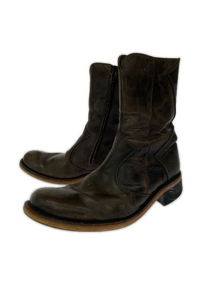 alfredoBANNISTER ブーツ サイドジップブーツ (43) 茶
