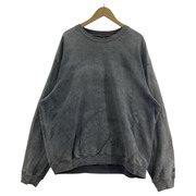 ECOSYSTEM PROCES CREWNECK VINTAGE BLACK フェード加工スウェット XL