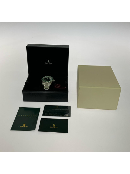 A BATHING APE メンズ時計 BAPEX TYPE1 GREEN
