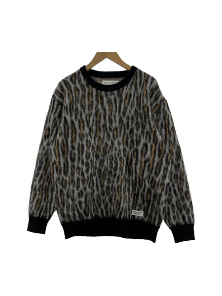 WACKO MARIA LEOPARD MOHAIR KNIT SWEATER(S)[値下]