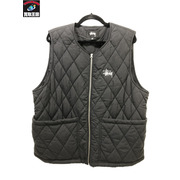 STUSSY　Diamond Quilted Vest/BLK/M/黒/ステューシー