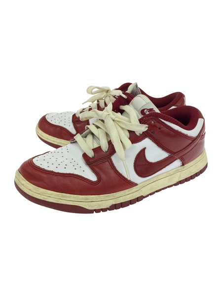 NIKE/DUNK LOW PRM TEAM RED AND WHITE/23.5㎝