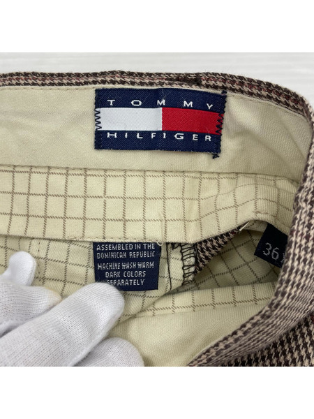 TOMMY HILFIGER パンツ 千鳥格子 2タック