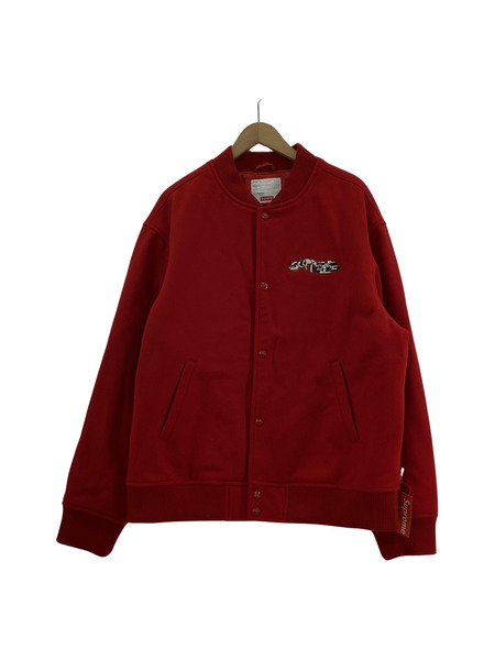 Supreme 19AW Delta Logo Varsity Jacket XL 赤