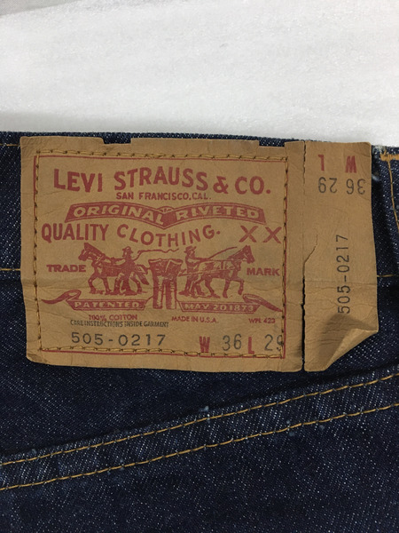 Levis 505 E 濃紺 実寸W34