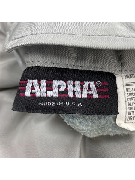 ALPHA フライトジャケット 90s USA製 MA-1 フライトジャケット sizeL[値下]