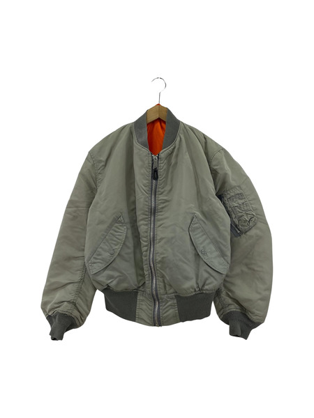 ALPHA フライトジャケット 90s USA製 MA-1 フライトジャケット sizeL[値下]