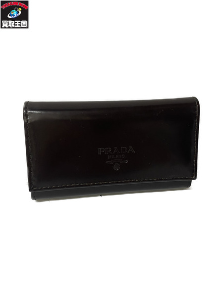 PRADA 6連キーケース コードバン M25