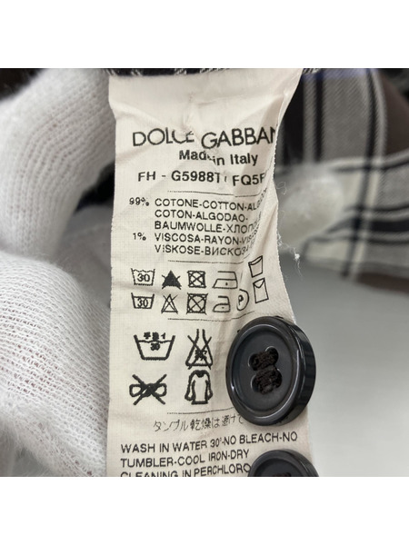 DOLCE＆GABBANA チェックシャツ[値下]