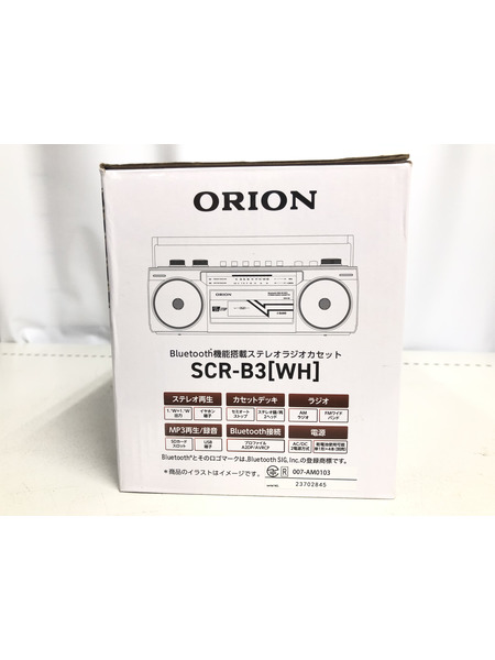 ORION Bluetooth機能搭載ステレオラジカセ　SCR-B3 (WH)