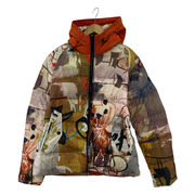 THE BOLD PARKA プリントダウンジャケット (M) 白