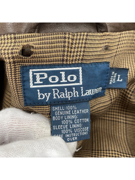 POLO RALPH LAUREN レザージャケット Ｌ