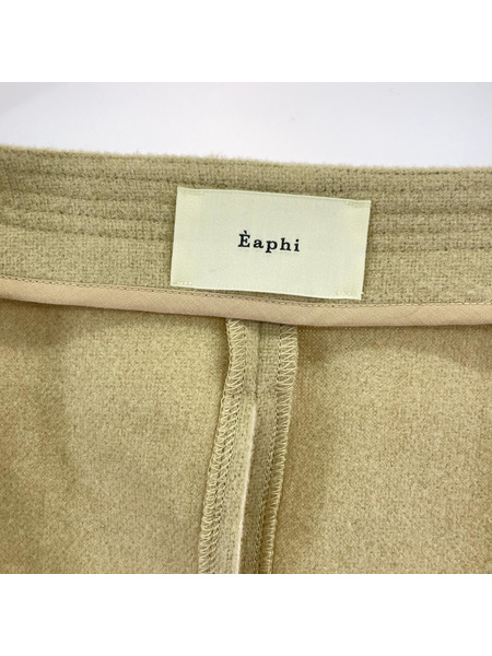 ジャケット Eaphi square neck short jacket ベージュ