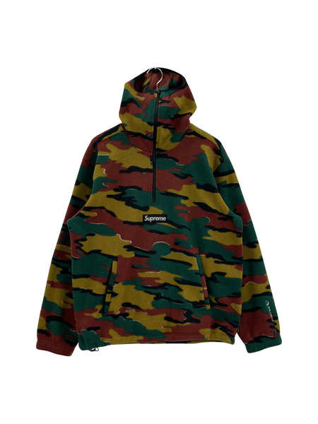 Supreme Polartec Facemask Half Zip Hooded カモ柄 M