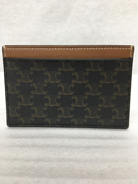CELINE　マガダム柄 カードケース　イタリア製　茶