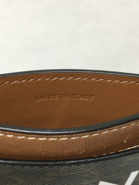 CELINE　マガダム柄 カードケース　イタリア製　茶
