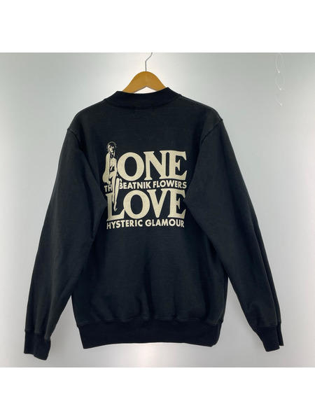 HYSTERIC GLAMOUR スウェット・トレーナー ONELOVE 黒
