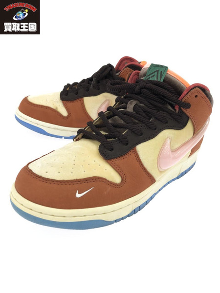 NIKE×SOCIAL STATUS DUNK MID 26.5cm DJ1173-700 チョコレートミルク[値下]