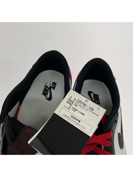 NIKE/AIR JORDAN 1 LOW OG BLACK TOE/CZ0790-106/28.0cm[値下]