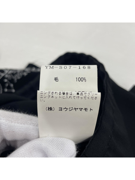 Y's スカート　刺繍　ブラック