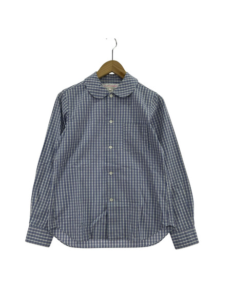 COMME des GARCONS 長袖シャツ shirt 丸襟 シャツ M ギンガムチェック