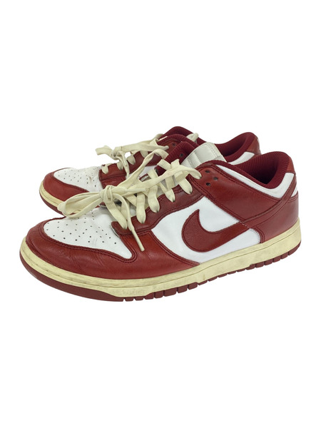 NIKE/DUNK LOW PRM TEAM RED AND WHITE/27.5㎝