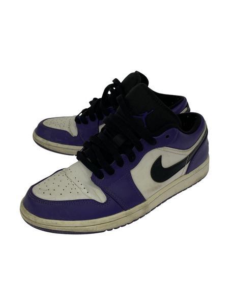 NIKE AIR JORDAN 1 LOW COURT PURPLE 25.5cm 553558-500