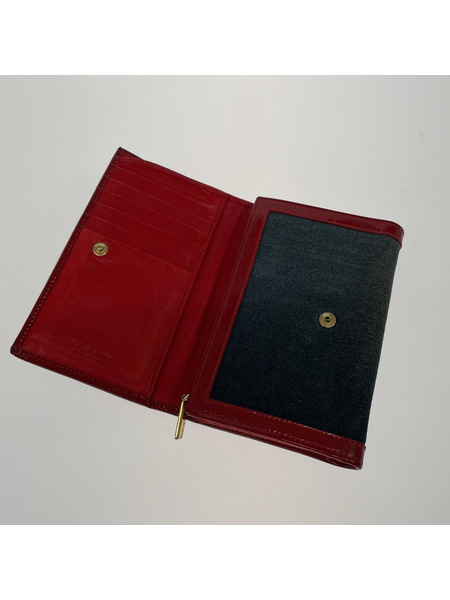 DOLCE&GABBANA コンパクトウォレット 二ツ折リ財布 デニム レッド