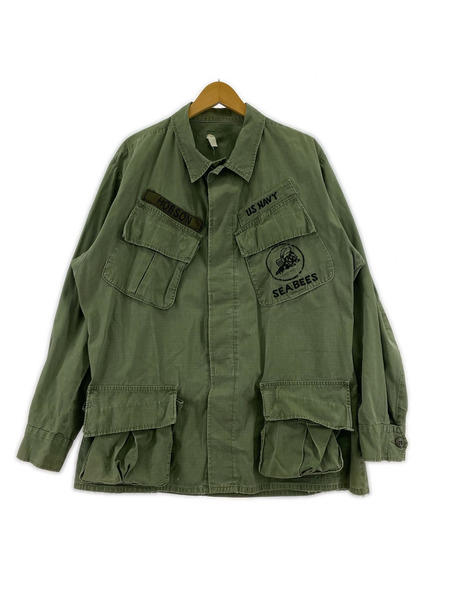OLD・VINTAGE 長袖シャツ MILITARY LSファティーグ カーキ